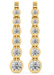 Partywear Traditional Lab Grown Diamond Earrings