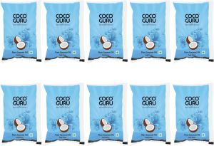 Cocoguru Cold Pressed Coconut Oil in Pouch 1 Litre - 10 Litres Box