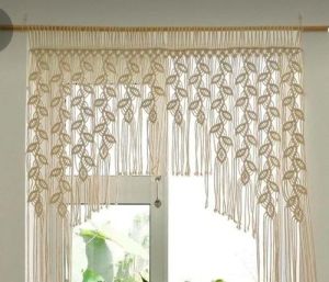 Macrame curtain