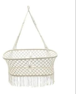 Macrame hammock swing