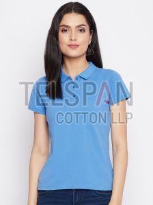 Ladies Polo Neck T Shirt