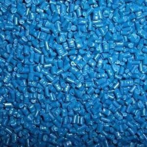 Reprocessed Blue Nylon Granules