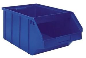 Blue Plastic Storage Bin