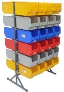 Multicolor Storage Bin Stand