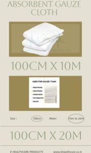 white absorbent gauze