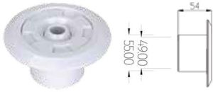 SP1432 White Plastic Eyeball Inlet Nozzle