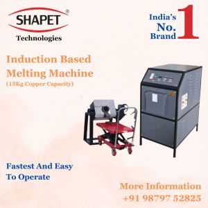 15kg Copper Melting Machine With Tilting Unit