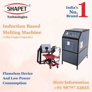 15kg Copper Melting Machine With Tilting Unit