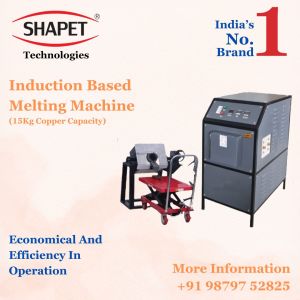 15kg Copper Melting Machine With Tilting Unit