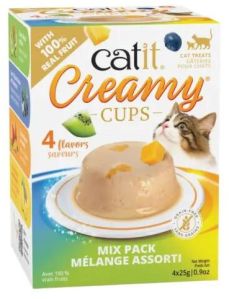 Catit Creamy Cups Variety Pack 4 x 25g