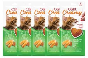 Catit Creamy Treats Chicken (Combo of 5 Pack)