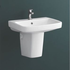 565mmX425mmX510 Wash Basin Half Pedestal