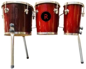 rmze professional bon-26 wooden bongo drum set