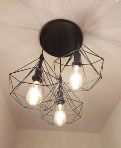 3 Lamp Lantern Chandelier Hanging Light Pendant Lamp