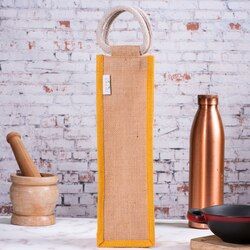 Eco Friendly 1 Water Bottle Jute Bag