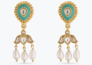 KRITIKA GOLD PLATED SILVER EARRINGS