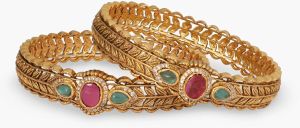 Aasvi Antique Multi Stone Bangles