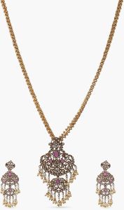 Ankus Nakshatra CZ Pendant Set