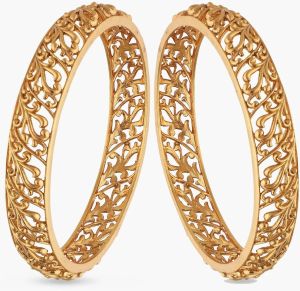 Aphrodite Gold Plated Tribal Bangles