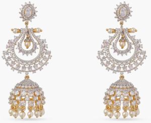 Eden Nakshatra CZ Jhumka Earrings