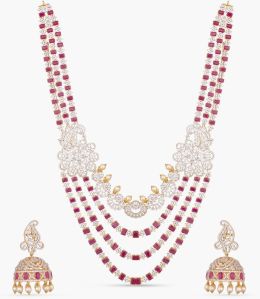 Erlantz Grand CZ Long Necklace Set