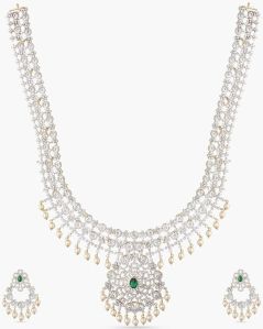 Idika Nakshatra CZ Bridal Long Necklace Set