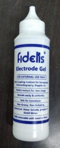 Electrode gel for sonography in white bottle