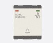 Bell Switch with Do Not Disturb & Clean My Room Indicator - 2 Module