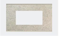 Solid Marble Finish Cover Plate with Frame 4M