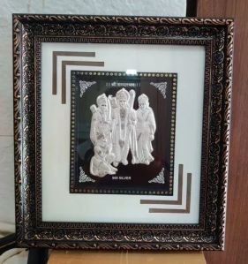 999 Kalash Silver 7 No Frame Rajwadi Photo Frame