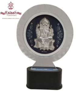 pure 999 silver ganesha acrylic frame