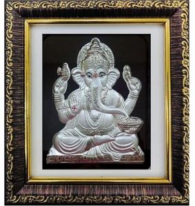 Silver Plated Ganesha Idol