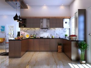 Phoenix Island Shape Kitchen