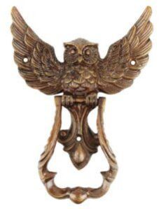 Antique Owl Iron Door Knocker