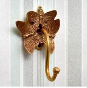 Brass Butterfly Shaped Wall Hook