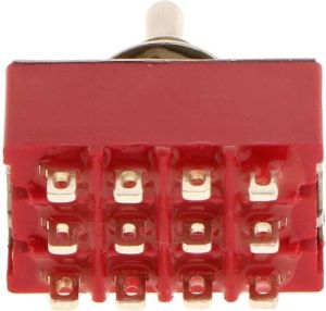 12 Pin 4 PDT Miniature Toggle Switch