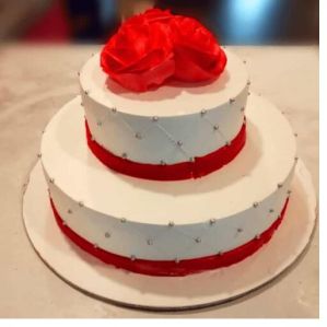 2 Tier Delicious Strawberry Cake