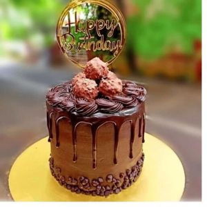 Crunchy Chocolate Cake with Dry Fruit laddu