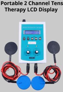 portable 2 channel tens therapy lcd display unit