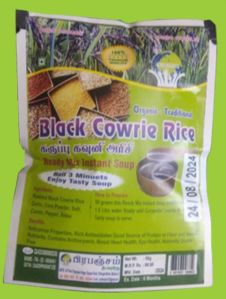 Black Cowrie Rice Soup