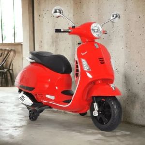 PATOYS Vespa Rechargeable Battery Operated 12v Ride-on Scooter for Kids