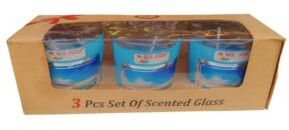 3Pcs of Scented Glass Spa Veda