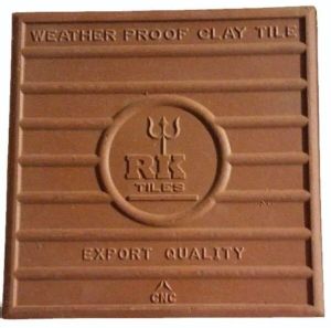 9x9 Inch Weathering Clay Roofing Tile