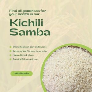 Organic Kichili Samba Rice Semi polished