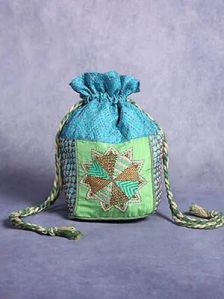 Kantha Stitch Potli Bag