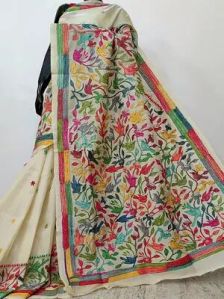 Kantha Stitch Saree