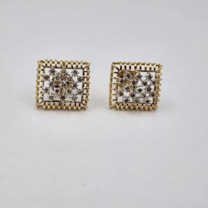 JCT4 Ladies Diamond Gold Earrings