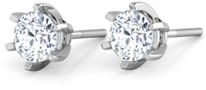 Celeste Solitaire Stud Earrings