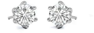 Shine Solitaire Stud Earrings