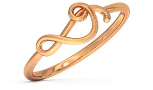 Treble Stackable Gold Ring